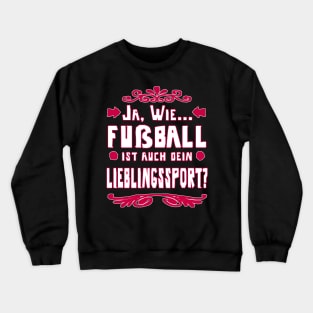 Fußball Sport Geschenk Mädchen Frauen Team Crewneck Sweatshirt